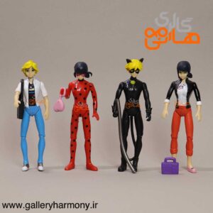 فیگور دختر کفشدوزکی و گربه سیاه