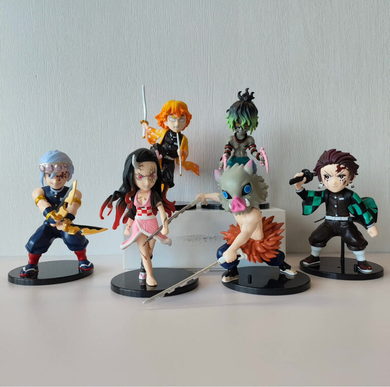 فیگور انیمه شیطان کش demon slayer پک۶تایی